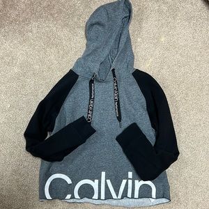 Sporty Gray and black Calvin Klein Sweater